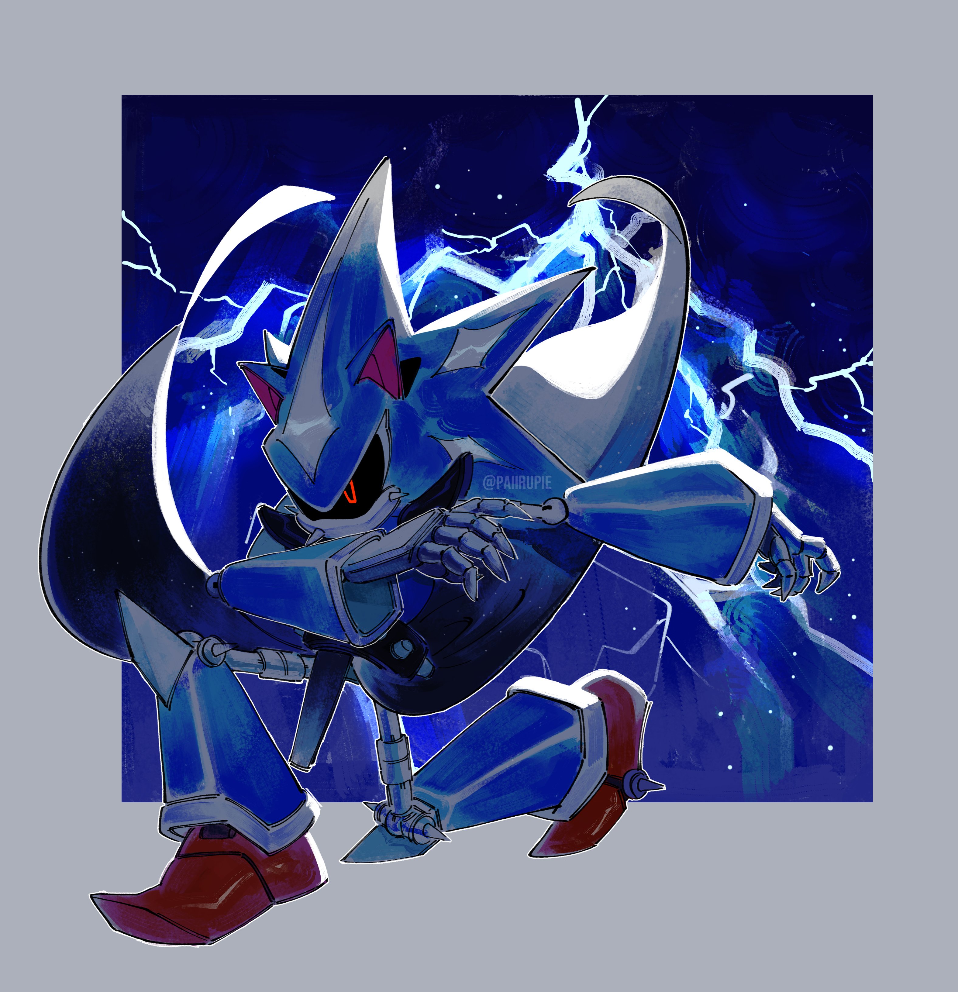 🌼 comms CLOSED (5/5) !!!!! on X: another tumblr request !! neo metal sonic  :D  / X