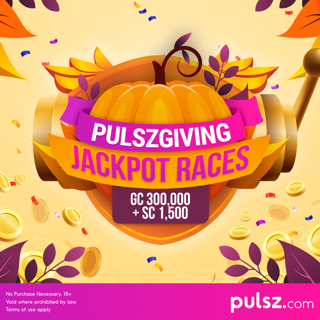 pulszdotcom's tweet photo. 🏁 ONLY 1 HOUR LEFT 'TILL THE RACE STARTS 🏁

Win at least GC 300,000 + SC 1,500 in each jackpot pool in Pulszgiving Jackpot Races. Play selected games on Nov 24, Nov 25, &amp; Nov 26, 2022. 🚗

Full info here 👉 https://t.co/KcPu4ohTfC 🛞

Sweepstakes rules &amp; terms of use apply. 😎 https://t.co/NlUEGRDwDM