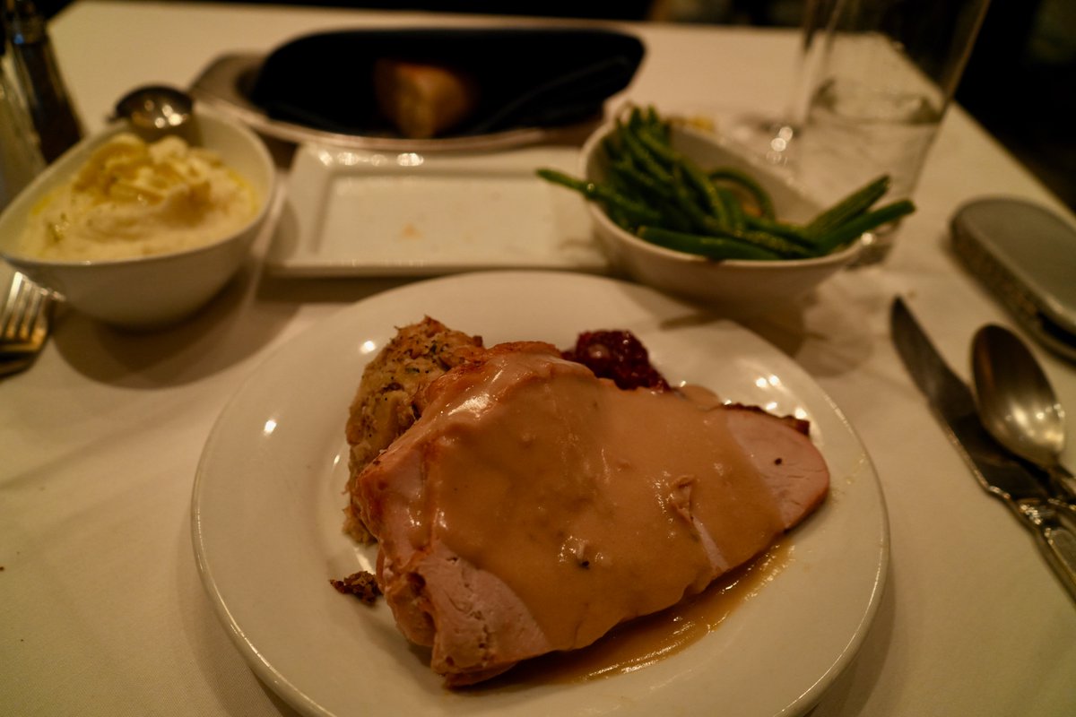 Thanksgiving Day at Ruth's Chris in Charlotte. 🦃