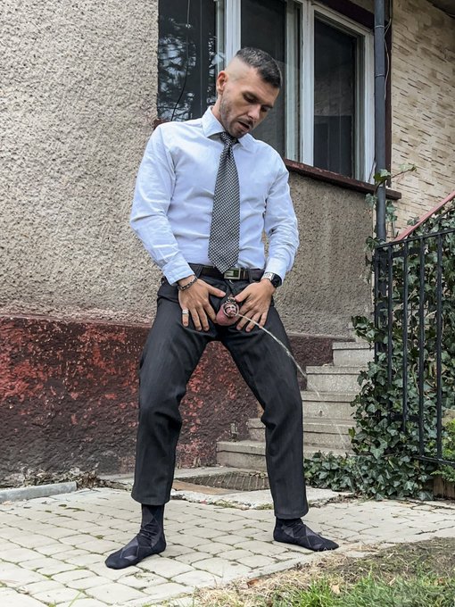 Pissing outside with locked dick and without shoes #pissing #public_exhibitionist #gaypoland #socksfetish<a href="/tag/suitandtie"class="tags"><span>#suitandtie</span></a><a href="/tag/pissing"class="tags"><span>#pissing</span></a><a href="/tag/businessman"class="tags"><span>#businessman</span></a><a href="/tag/socklover"class="tags"><span>#socklover</span></a><a href="/tag/outdoorfun"class="tags"><span>#outdoorfun</span></a>