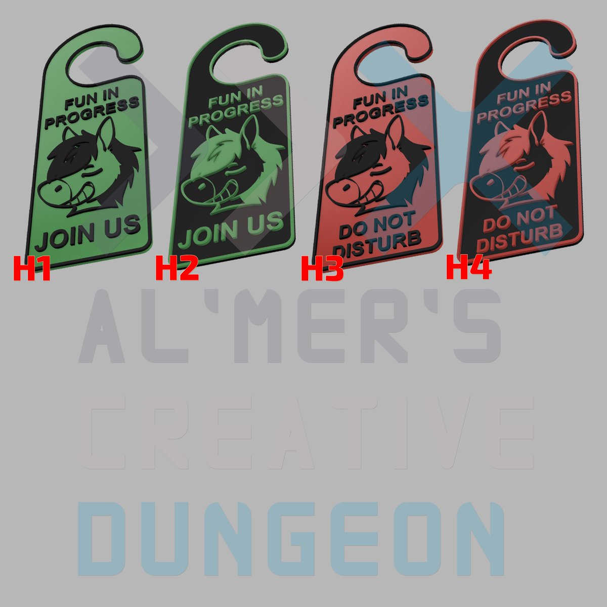 3D printed Door hangers, available at ETSY

etsy.com/listing/134861…