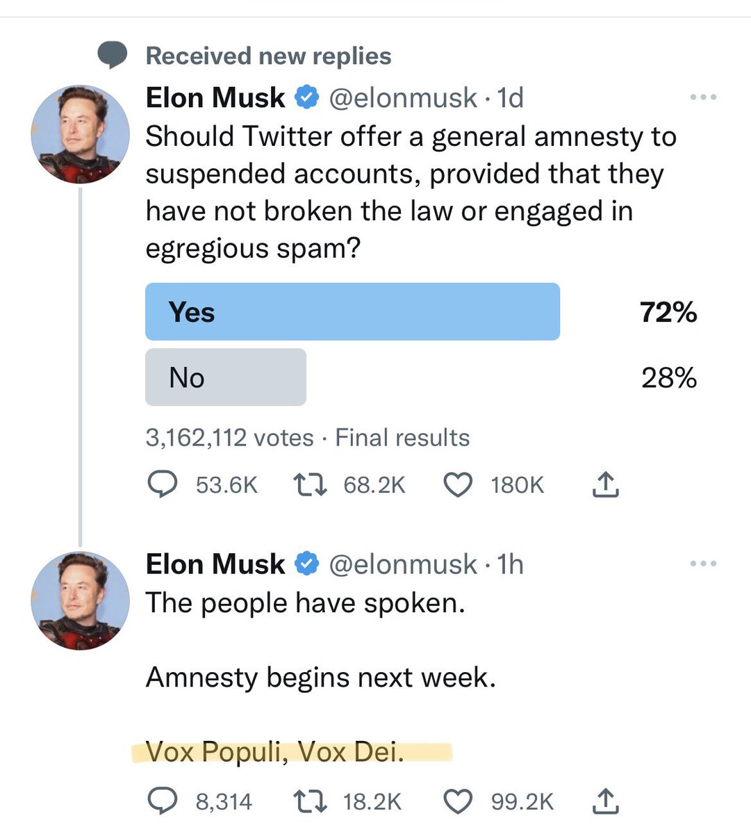 MyWhiteBoxerNFT's tweet photo. Is it just coincidence that @srpeters and @elonmusk used the same phrase just a couple of days apart? Just chasing rabbits down that hole..lol. 
Love you @srpeters ❤️ https://t.co/5WGhNezD0D