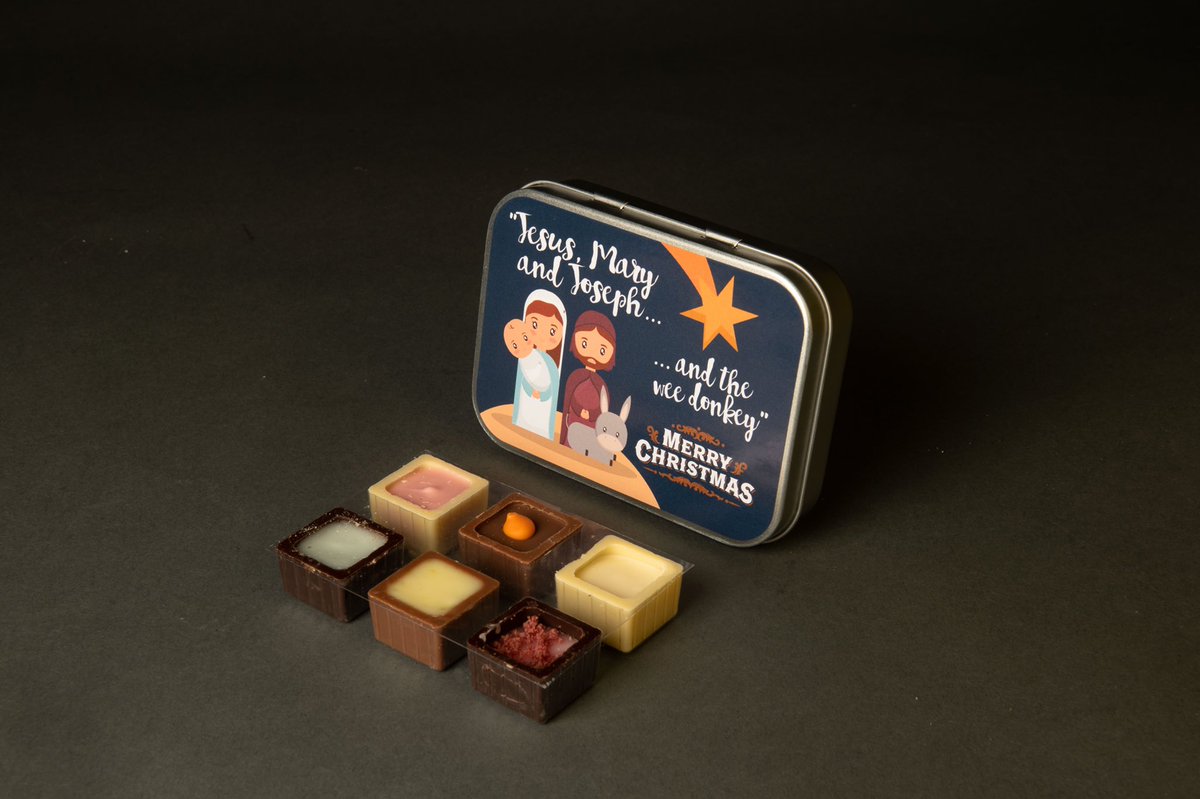 artonatin's tweet photo. #BelfastHour #MakeItFab #AlanMac #WalkItOfNI #PaperBackDown you can order any of our tins with the delicious handmade chocolate truffles from the wonderful Geri at Chocolate Manor. Just go to our website https://t.co/0MxnzEYGtW https://t.co/9hlaUttvpN