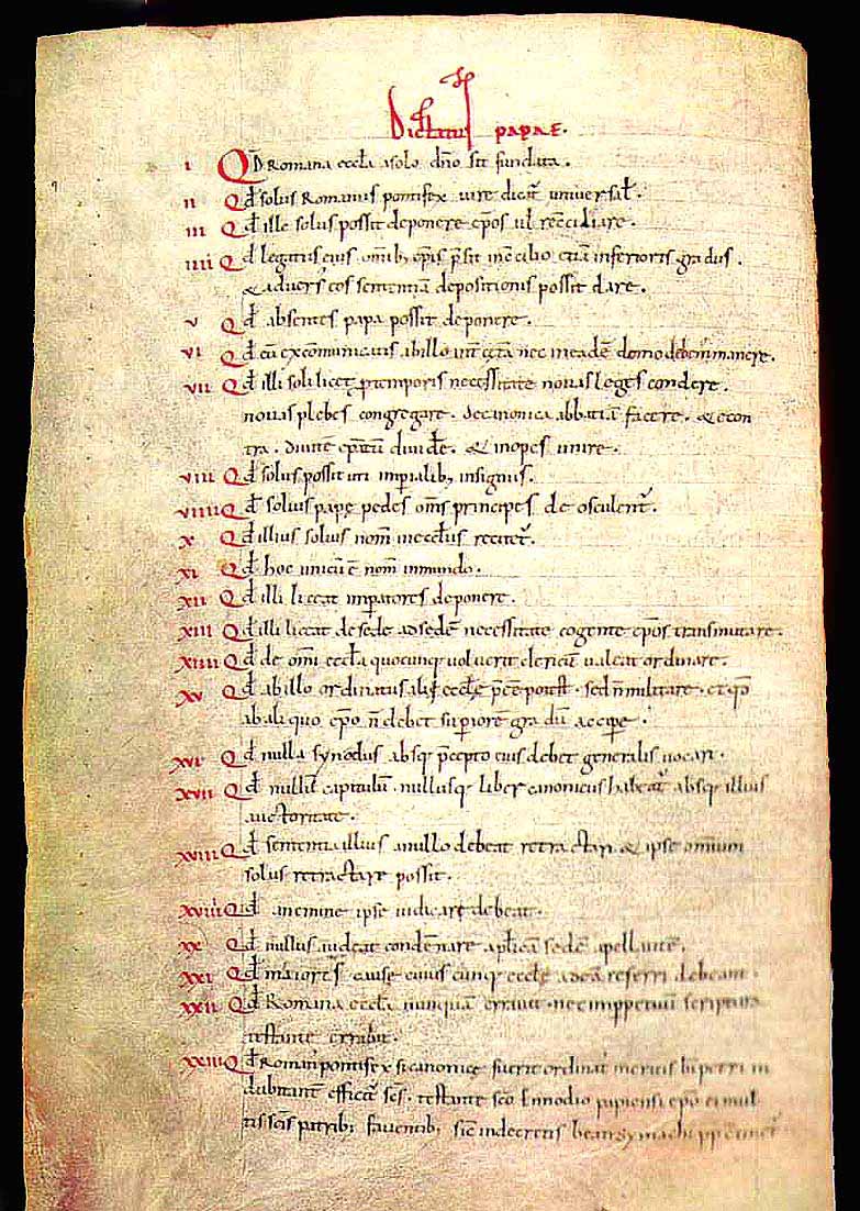 MC_Floh's tweet photo. With his humble request, the "Dictatus papae" (1075), Pope #Gregory VII (#Hildebrand of Sovana) has finally taken the cake.
#Investiture #Controversy #Dictatus #papae
#Pope #GregoryVII #HenryIV #HRR https://t.co/TwYVR9RPwR