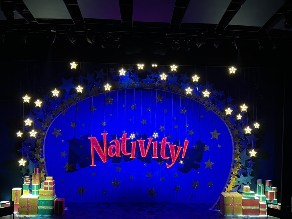Fantastic evening at #NativityRep, <a href="/BirminghamRep/">The Rep</a>. So proud to be supplying this show once again! Have a great run to all the cast and crew! #SparkleAndShine #Lighting #Hire #Musical #Theatre