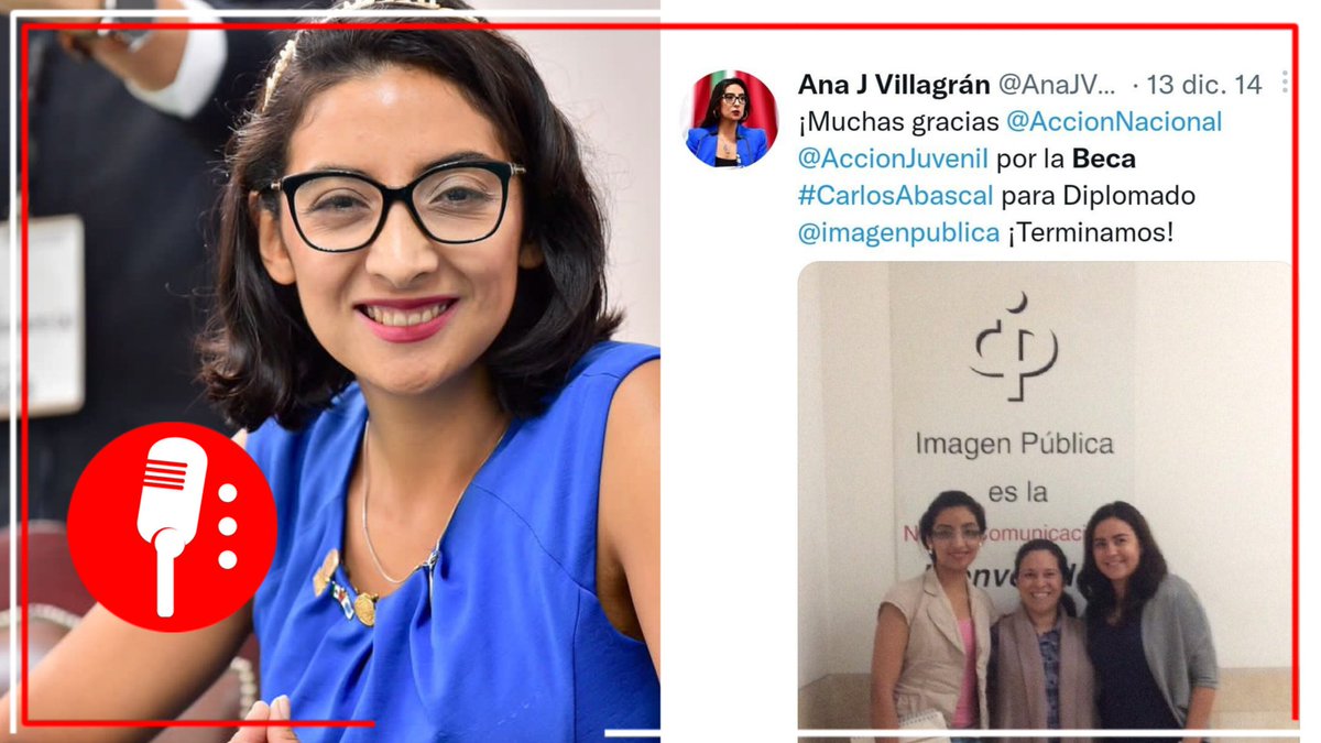 ReporterosMX_'s tweet photo. Ojo: @AnaJVillagran, la diputada panista que tachó las Becas del Bienestar como “regalar dinero a lo pendejo”, recibió el mismo tipo de apoyo económico del PAN para cursar un diplomado en 2014. https://t.co/BGHnswZayi https://t.co/cPM2er2qM2