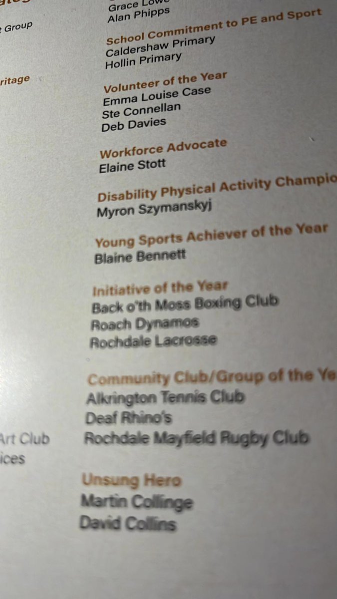 RDJFC's tweet photo. So tonight, our little team is represented at the Rochdale Borough Sports &amp; Culture Awards! We're up for Initiative of the Year. Fingers crossed we can add to the Roach trophy cabinet 🤞🏼🤞🏼🖤🧡 https://t.co/wJycMiZhu5