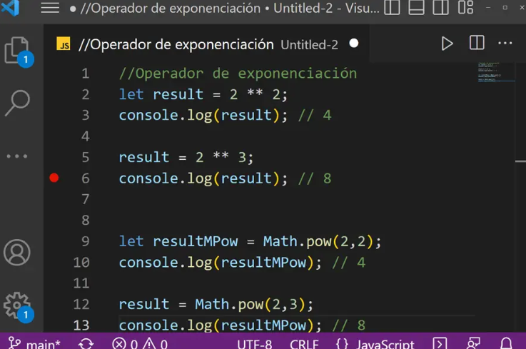 EstradaWebGroup's tweet photo. 🦾 Aprende a usar el operador de exponenciación de JavaScript (**) para elevar un número a la potencia de un exponente. 👇😎
https://t.co/Wc1ONgoxdp

#javascript #javascriptlover #JavaScriptTips #code #web #developer #desarrolladopr #programador #programación https://t.co/Qi4eb9Q7Pv