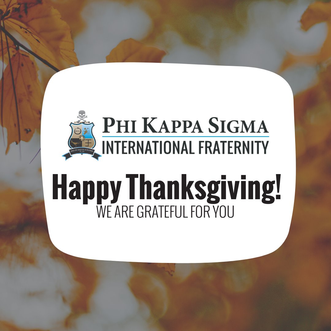 Happy Thanksgiving! We are thankful for our brotherhood, friends, and family. Tag a brother that you're thankful for! #happythanksgiving