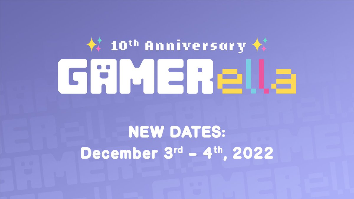 GAMERellaJam's tweet photo. Fantastic news! #GAMERella2022 is back on track! 💖

Our new dates are ✨December 3-4th✨. We really hope that you are still available for the jam! Everyone who had tickets for the previous jam also has seats reserved for the new dates. https://t.co/07r9QnmIEh