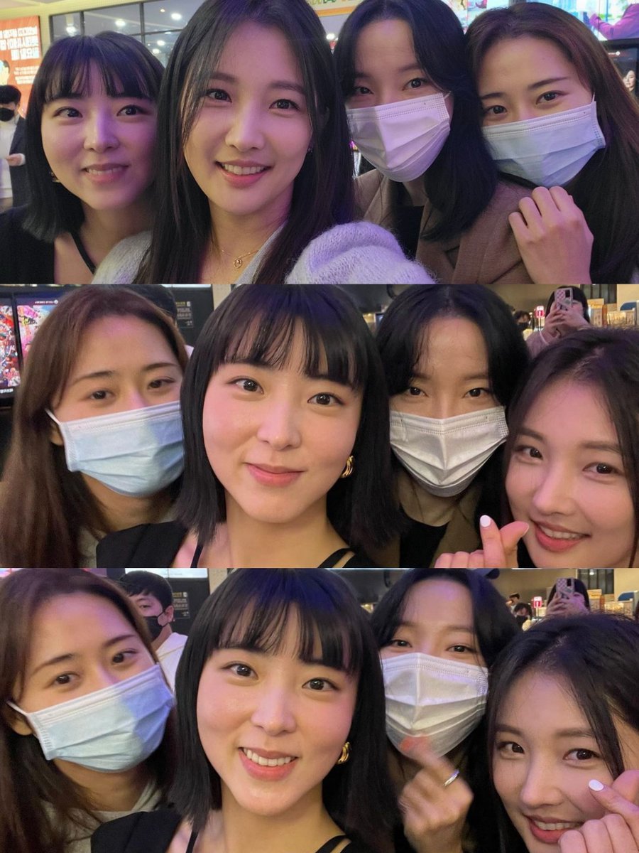 jiyoonsource's tweet photo. 4minute #Jiyoon, #Jihyun and #Gayoon went to support #Sohyun at the premiere of her upcoming movie "Through My Midwinter" yesterday, Nov 23rd ! 💜 

#4minute #포미닛 #남지현 #허가윤 #전지윤 #권소현 #그겨울나는 https://t.co/WEelA5HP2M