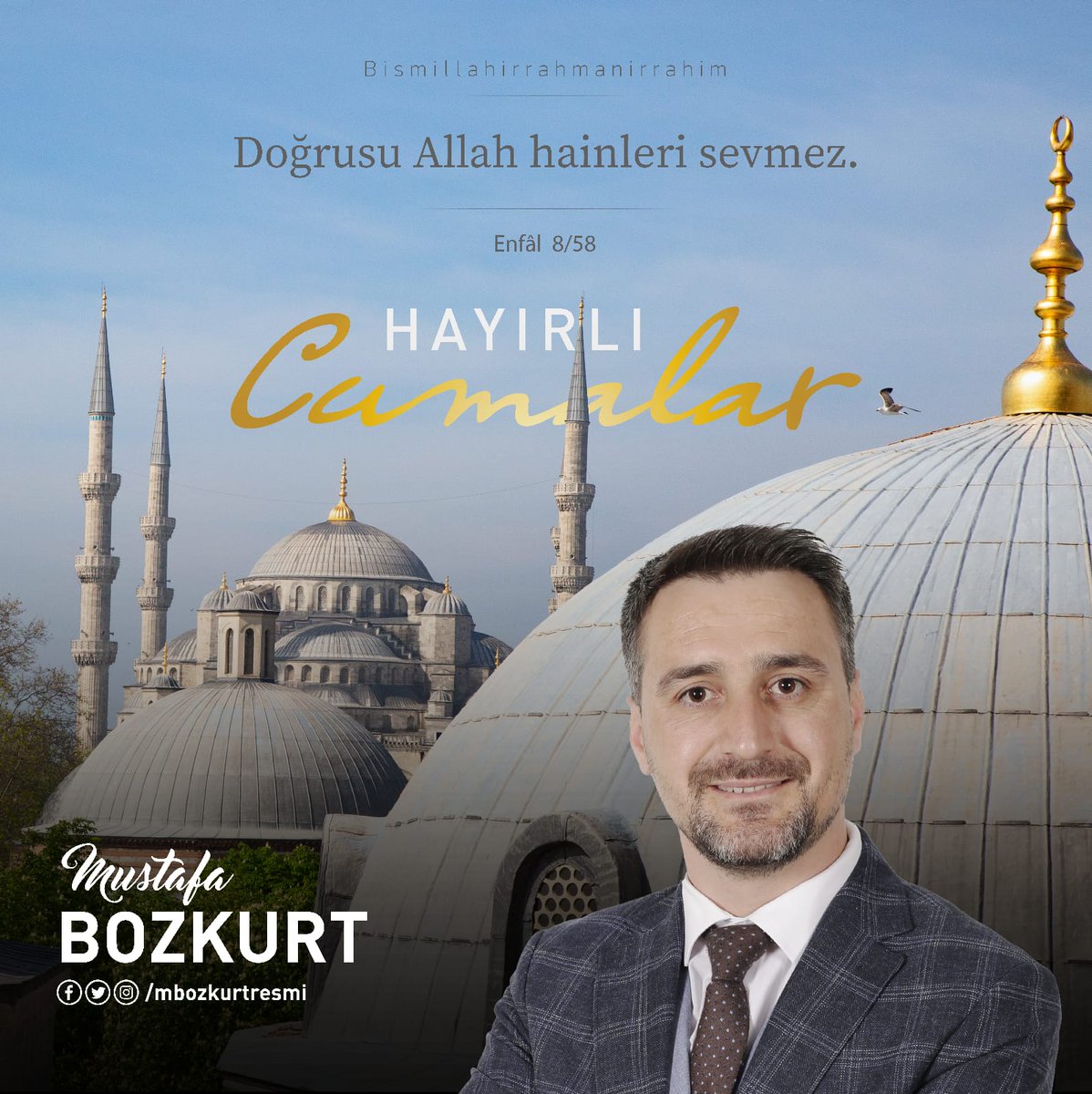 Doğrusu Allah hainleri sevmez.
Enfal 8/58

#HayırlıCumalar
#BirlikteKazanacağız
#bartın