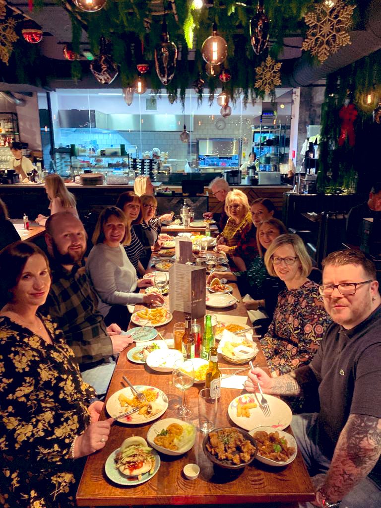 FacesOfPinnacle's tweet photo. Our teams sampling the local cuisine at @QavaliUK, Birmingham, and @zenbelfast’s Dumpling Library, Belfast.

#workplay #financeteam #contractsteam #Receptionteam #sage200 https://t.co/O4VT0MJLUu