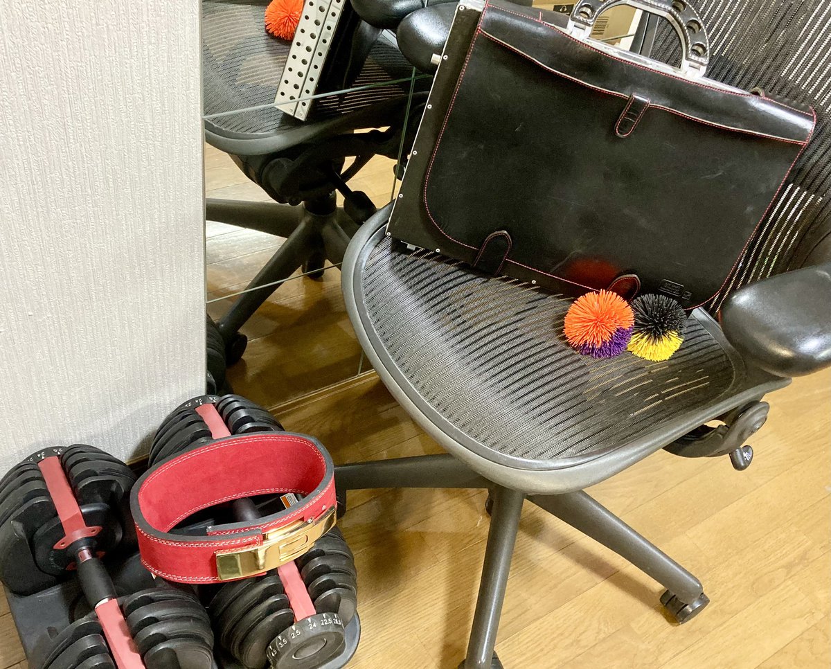 shirakoh's tweet photo. 公私ともにお世話になってる堀先生。お誕生日おめでとうございます。
堀先生から『逆』プレゼントを頂きました。内面も外見もイケメンになろう⭐︎
#Naturesleep
#エアロンセプト
#アーロンチェア
#可変式ダンベル
#パワーリフティングベルト
#クッシュボール https://t.co/sjuHWkLBcx