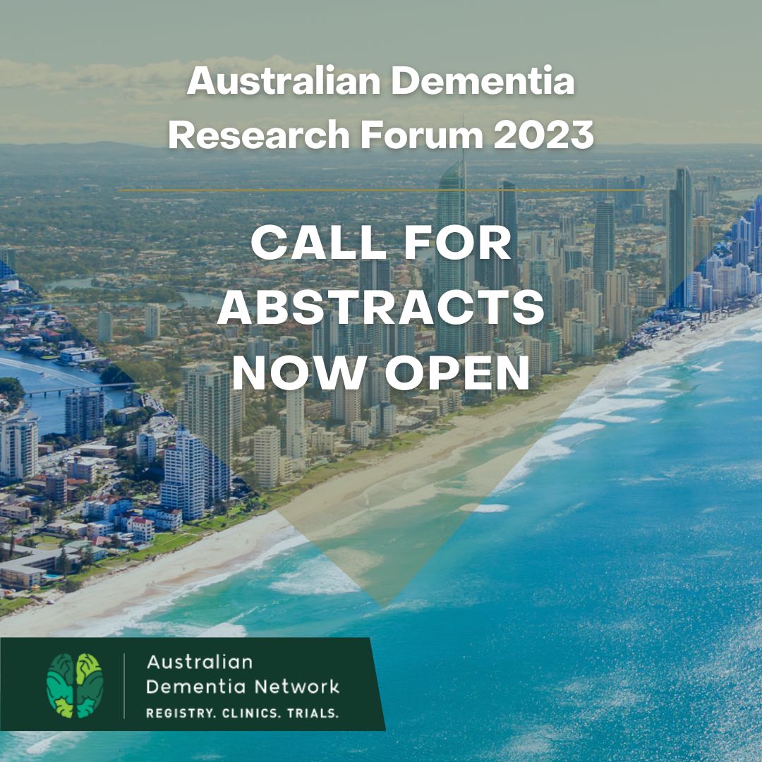 Abstract submissions are now open for the Australian Dementia Research Forum 2023! The theme for the forum is Discovery, Diagnostics and Management: A new era for Dementia. Abstract submissions will close on 31 January 2023 so don't wait! …aliandementiaresearchforum2023.org.au/abstracts2023