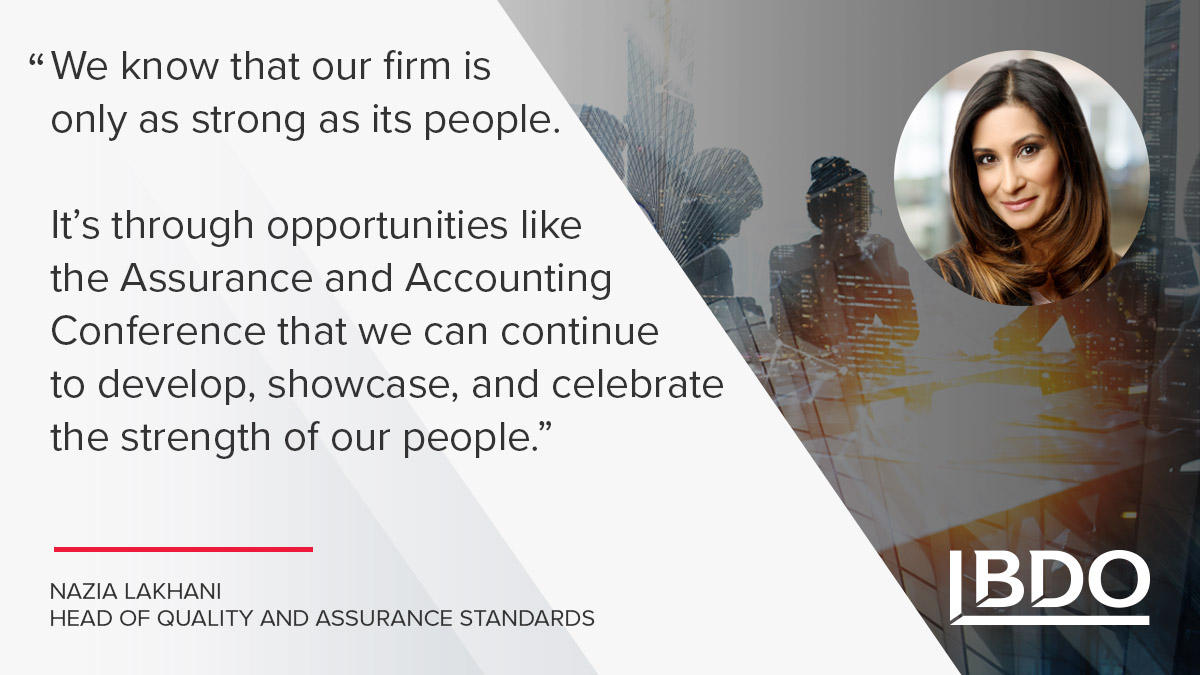 We’re closing out our Assurance and #Accounting Conference with a focus on our most valuable resource: our people. Our advisors are attending masterclasses to learn how they can shape our firm of the future. See what it’s like to work at BDO: bit.ly/3Ox0j3g