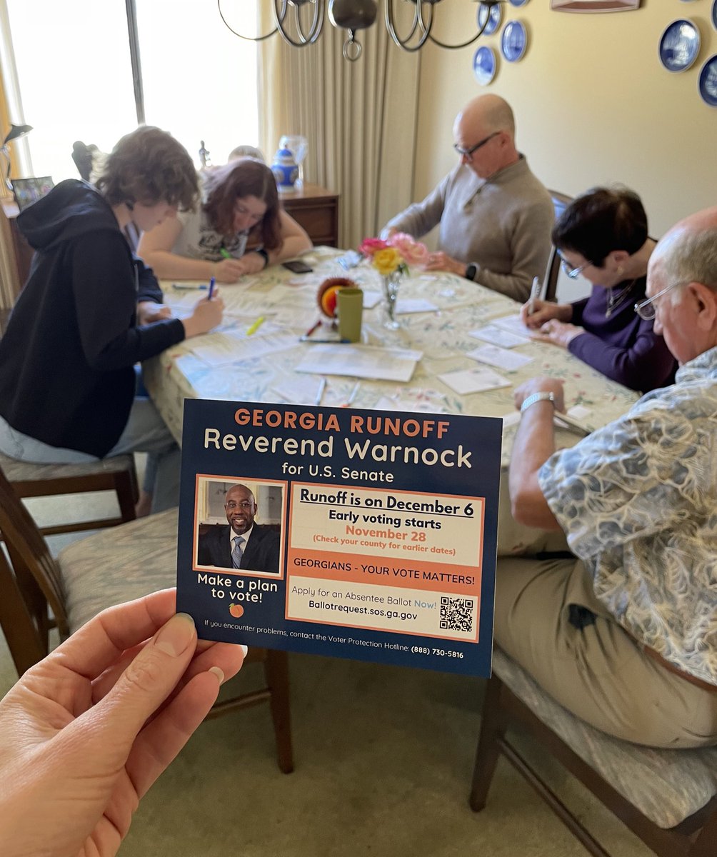 marsha spitzer (@drmarshaspitzer) on Twitter photo Grateful to be part of 3 generations writing GOTV postcards for the Georgia runoff as part of our Thanksgiving Day <a href="/ReverendWarnock/">Reverend Raphael Warnock</a> <a href="/SenateDems/">Senate Democrats</a> Grateful to be part of 3 generations writing GOTV postcards for the Georgia runoff as part of our Thanksgiving Day <a href="/ReverendWarnock/">Reverend Raphael Warnock</a> <a href="/SenateDems/">Senate Democrats</a>