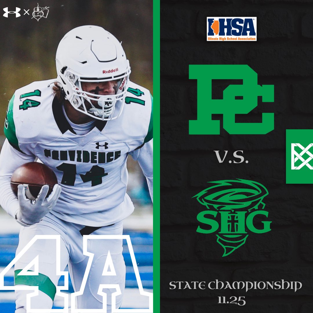 CelticsFootball's tweet photo. 4A STATE | Providence Catholic vs Sacred Heart Griffin 

Believe. ☘️

-Champaign | Friday 7:00 PM

#TheCelticStandard https://t.co/uThv3Z5dYQ