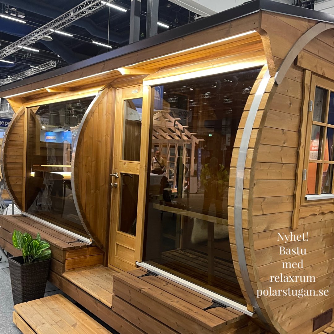 PolarStugan's tweet photo. New sauna ✅ Hem &amp; Villa mässa Älvsjö 25/28 november 2022.
@PolarStugan https://t.co/64dO6dV5zb

#sauna #saunatime #spa #harvia #polarstugan #hemochvilla #stockholmsmässan #trädgård #afterski #afterwork #beer #madeinfinland #handmade https://t.co/VsutPO0mJ3