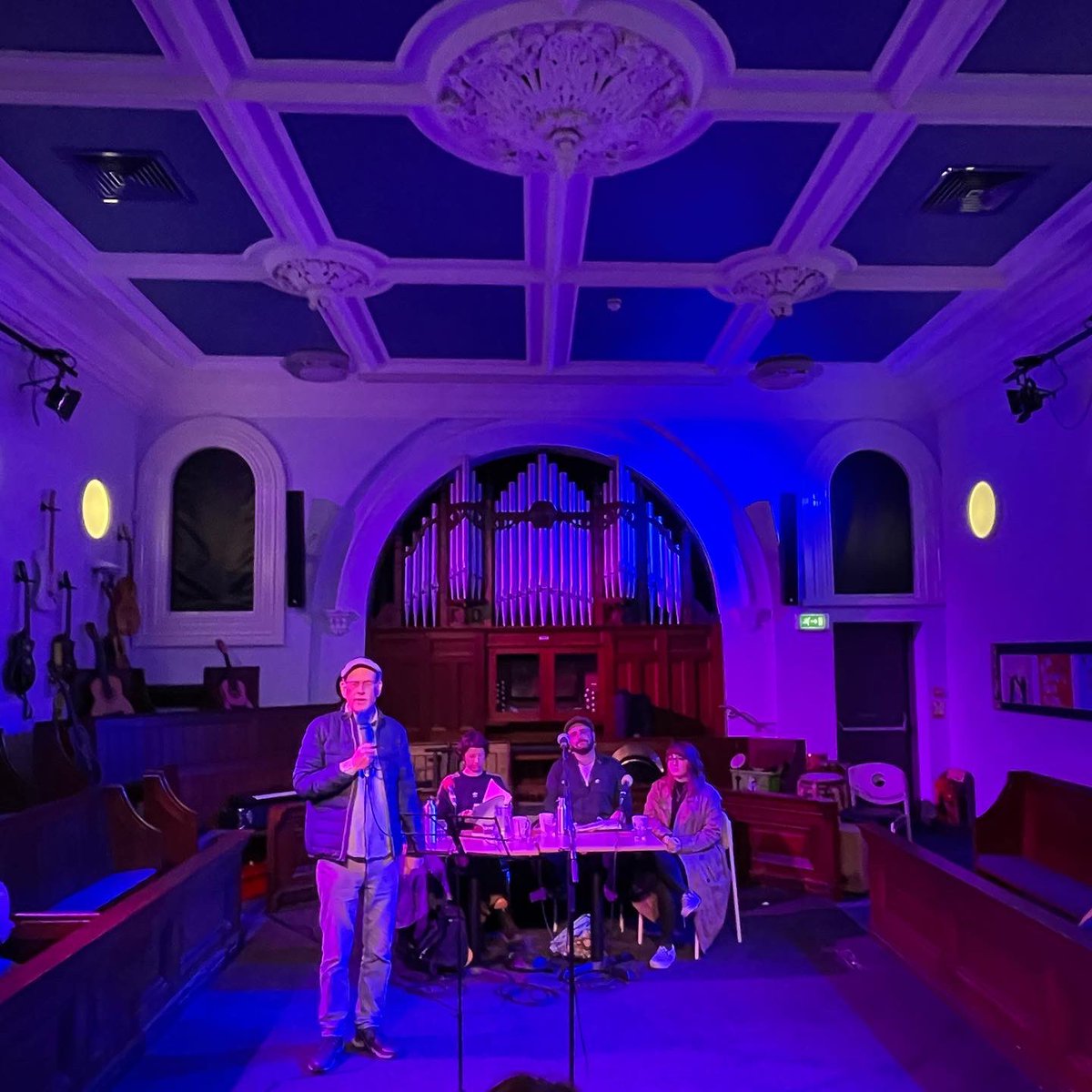 leeds_east's tweet photo. So much good stuff packed into this year’s #WritingOnAir festival from @ChapelFM @PeterSpafford. Thanks for fun poetry event tonight with Poppy, Jack, Martha and Izzy. Get along and support if you can! https://t.co/LnzAC1j4Qy