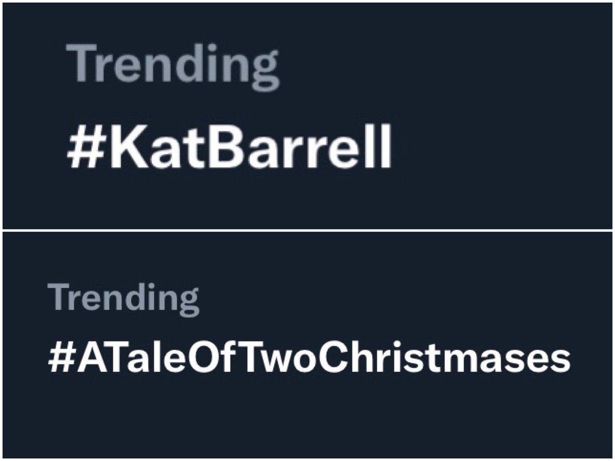HaughtBarrell's tweet photo. @KatBarrell @hallmarkchannel Earpers are excited for two days we have #KatBarrell &amp; #ATaleOfTwoChristmases trending 😂 https://t.co/iMeweJtOxd