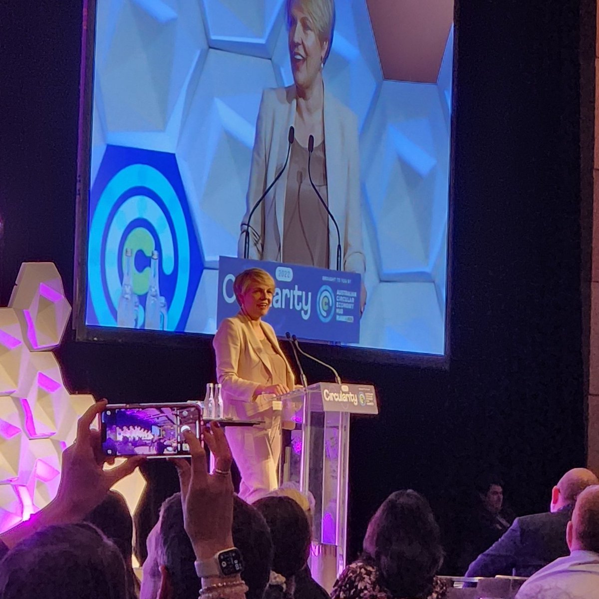 Ash_Palmer1's tweet image. Excited and relieved to hear @tanya_plibersek talk about real action towards the transition to a circular economy in Australia 🙌 #circularity2022