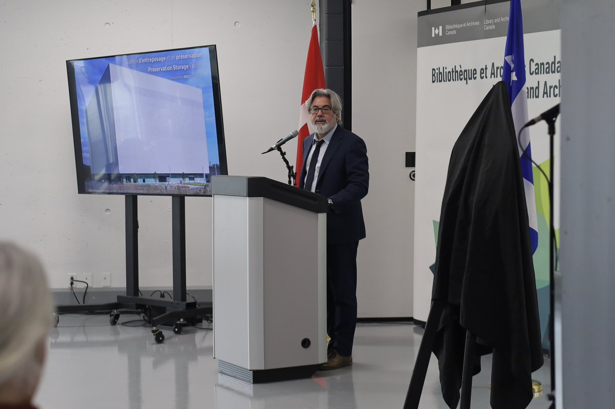 pablorodriguez's tweet photo. We celebrated the opening of the new @LibraryArchives storage and preservation building in Gatineau this morning. It’s a world class facility that will help preserve Canadian history and culture for years to come! https://t.co/aJMMrdZTHu