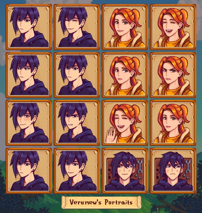 Stardew Valley Mod •• Anime HD Portraits Mod on Mobile 