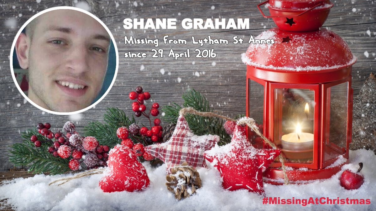 Shane Graham was 26yrs old when he went missing on 29 April 2016 from Lytham St Anne's missingpeople.org.uk/help-us-find/s… #MissingAtChristmas #FindShaneGraham #MissingPersonsSupport