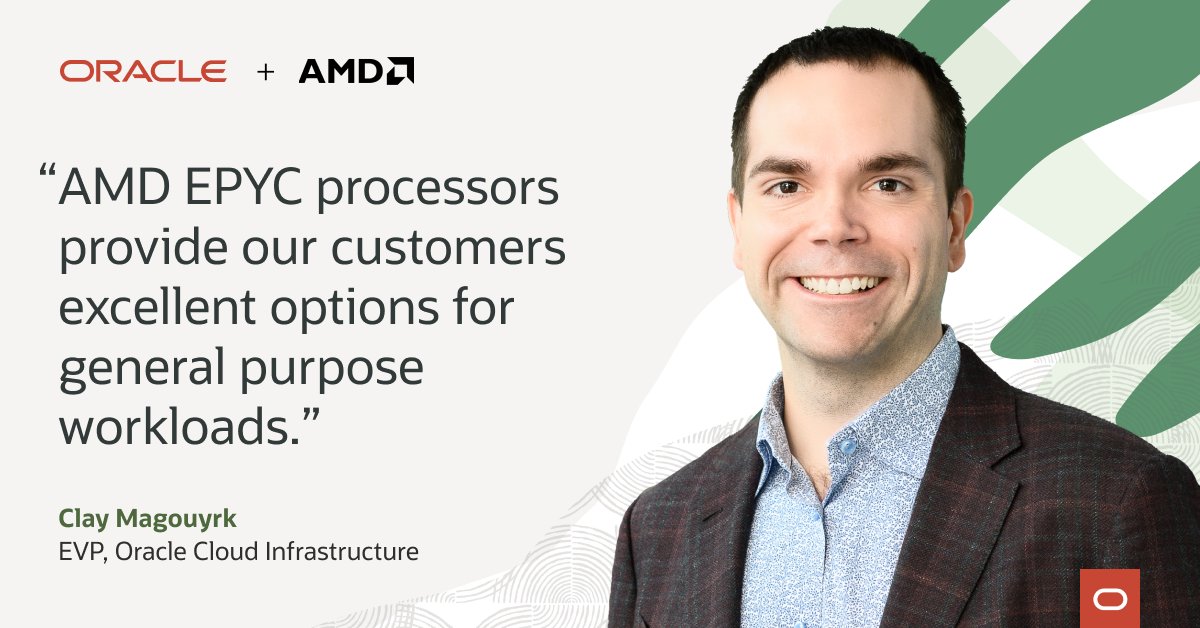 represastel's tweet photo. .@Oracle extends its collaboration with @AMD to bring 4th Gen AMD EPYC processors to #OCI! https://t.co/rZxJRquR2Q https://t.co/61J3gHSfJk