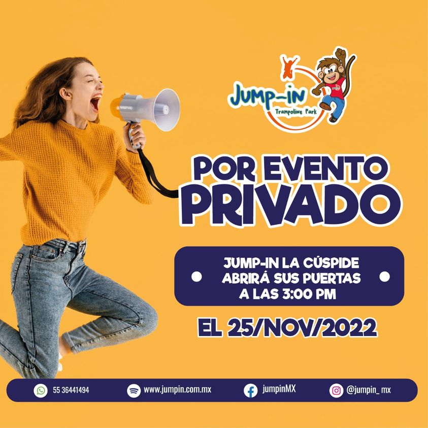 jumpin_mx's tweet photo. 🚨 AVISO IMPORTANTE 🚨
#Primertrampolinepark #diversionenmovimiento https://t.co/OahCJHciqm