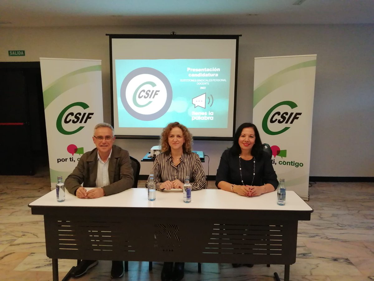 👉 @CSIFCiudad Real ha presentado hoy su #candidatura para las #elecciones del 1 de diciembre en el #ámbitoeducativo 🗳

🗣️ Rocío Romero: 'Es una candidatura integrada por 130 personas, cuyo objetivo es mejorar las condiciones laborales de los docentes'

csif.es/contenido/ciud…