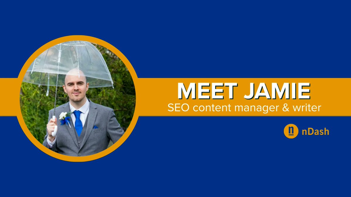 nDash's tweet photo. We've got another expert writer for you to meet! Jamie Fallon is an SEO #contentmanager &amp; #writer who specializes in personal injury law, divorce and family law, B2B, B2C, real estate, and health. Read our conversation with him on the blog: https://t.co/ZDetW4zQ0i https://t.co/KcK3vTgAty