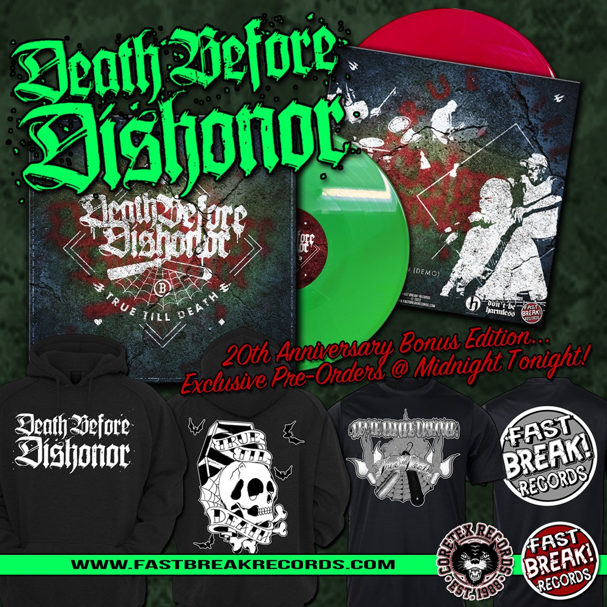 Fastbreakrecord's tweet image. Preorders go live at Midnight. 
@dbdbhc #deathbeforedishonor #hardcore #Boston