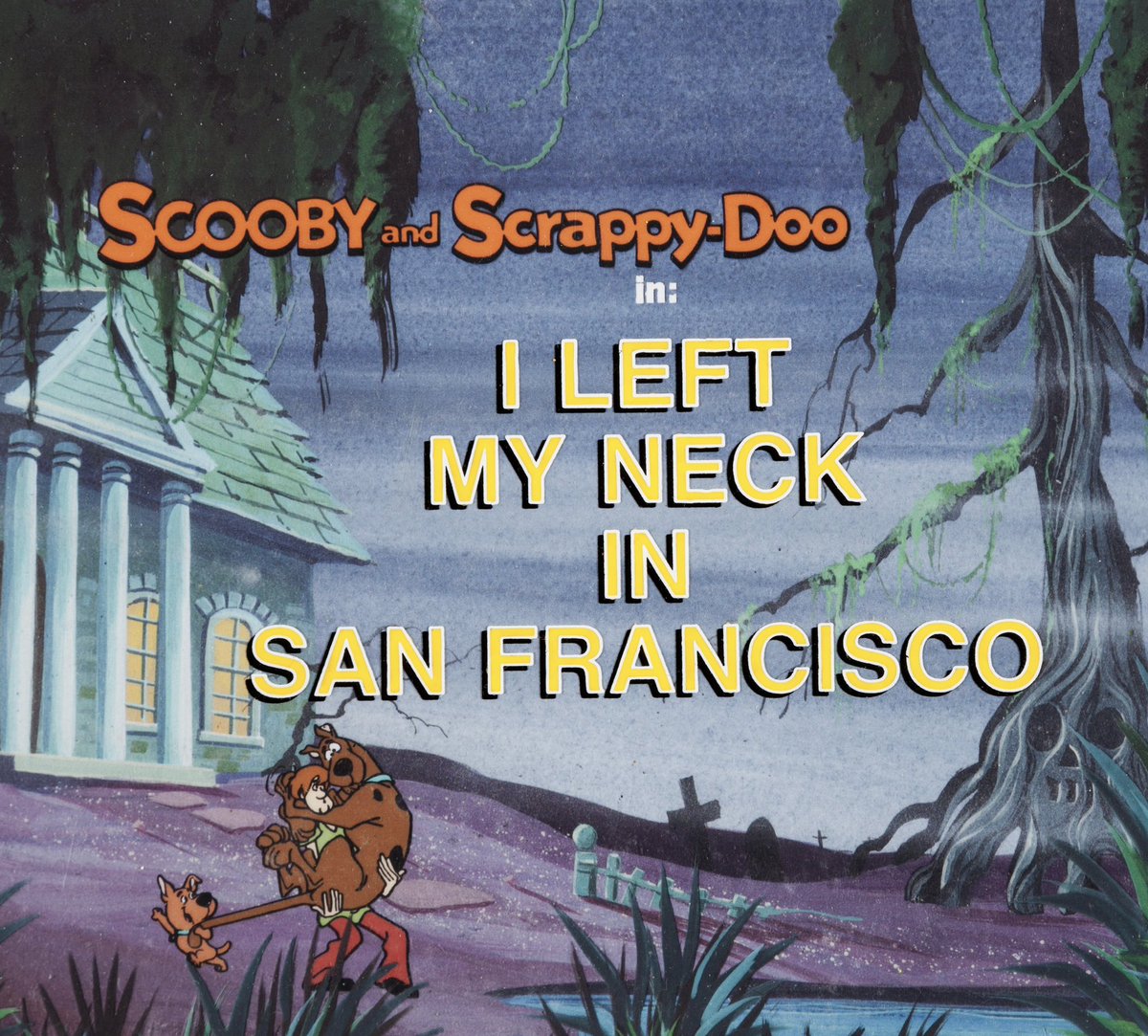 ScoobyandCam's tweet image. Happy 43rd Anniversary to “I Left My Neck in San Francisco”. This is episode 10, season 1 of “Scooby-Doo &amp;amp; Scrappy-Doo”. This episode aired on November 24th, 1979 on ABC.

#ScoobyDoo #ScrappyDoo #ScoobyDooandScrappyDoo #Daphne #Shaggy #Velma #Fred #MysteryMachine