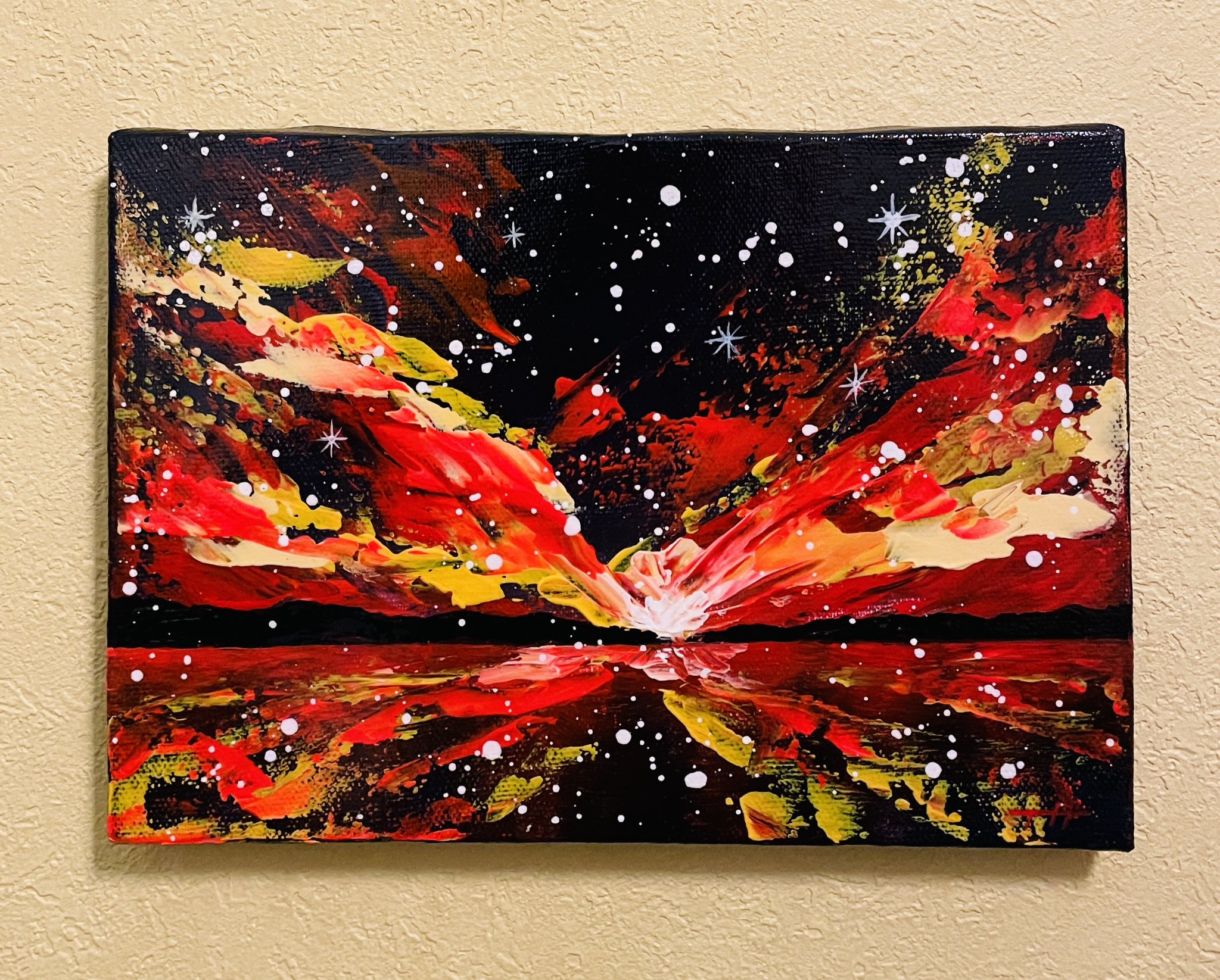 アクリル画 ひかり 抽象芸術 現代美術 絵画 モダンアート