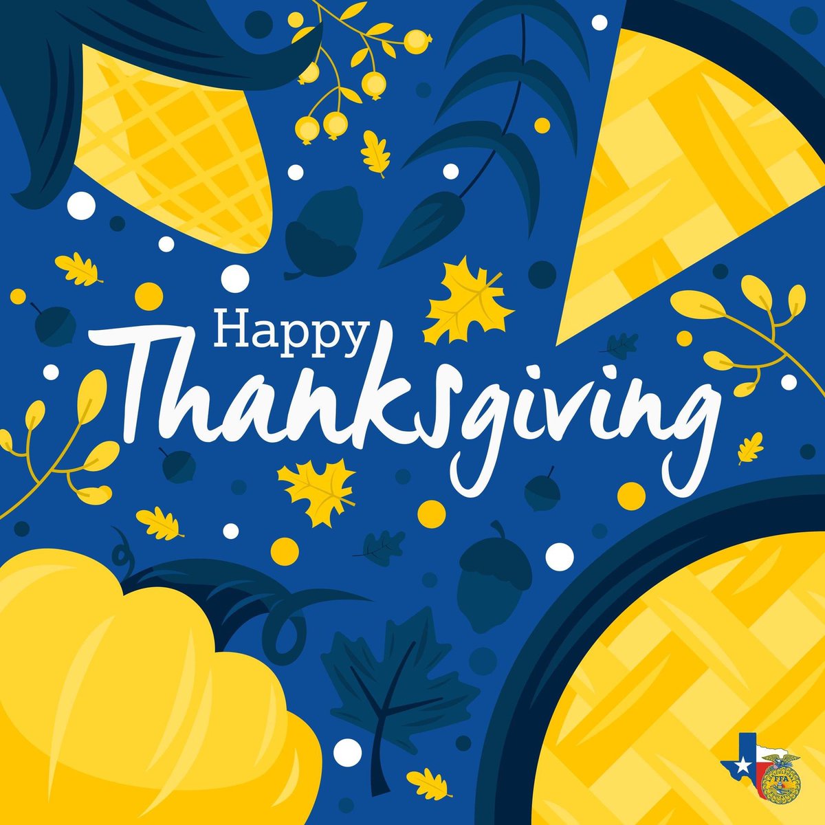 Conroe__FFA's tweet image. Conroe FFA wishes you and your loved ones a wonderful Thanksgiving day! Today and every day, we are thankful for our amazing members, advisors, our continuous supporters, and the agriculture community.