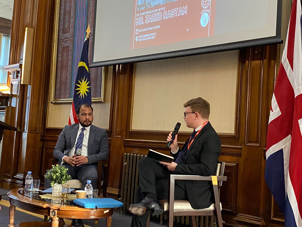fpskings23's tweet photo. On Tuesday, we had the honour of visiting the Malaysian High Commission to converse with Mr. Zahid Rastam, Deputy High Commissioner of Malaysia to the United Kingdom. 

We would like to extend a huge thank you to @BonavitaMauro for moderating the event! https://t.co/1Hck80HG3o