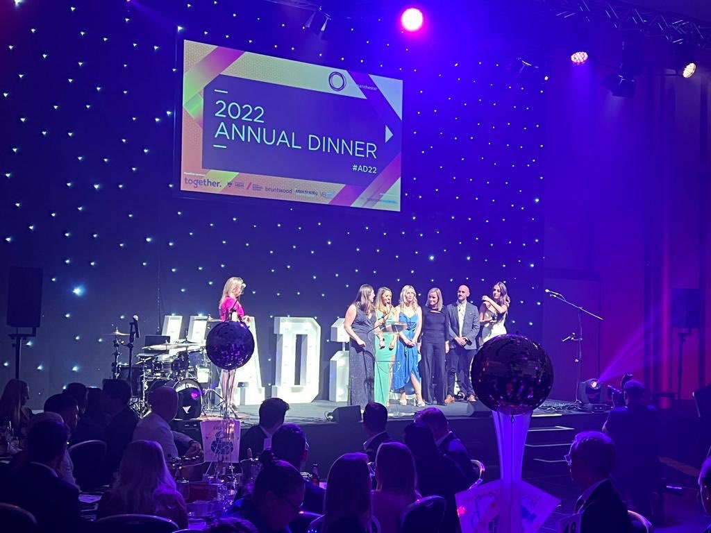 IJRiley's tweet photo. The @promanchester Annual Dinner #AD22 is underway. Have a great evening everyone #bestteamever https://t.co/iGp1k38N0D