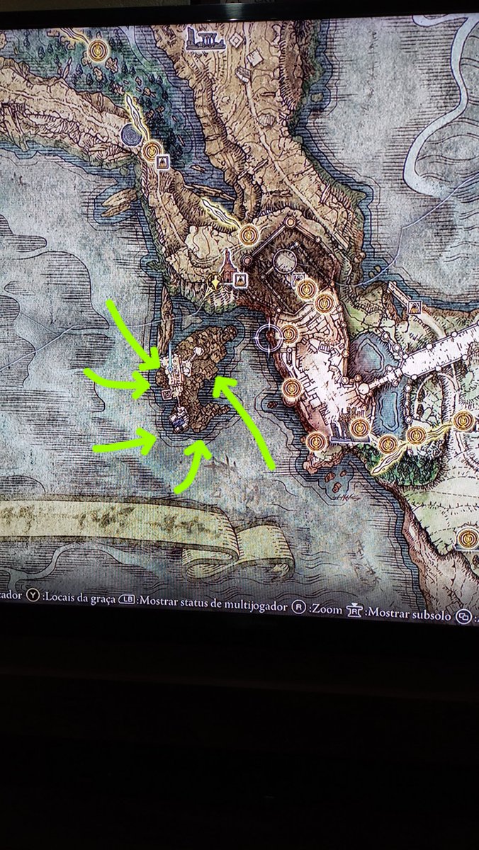 FelipeCosta_HQ's tweet photo. Alguém sabe como chegar nesse ponto do mapa??? #EldenRing #Gameplay https://t.co/cqBRHBdKWJ