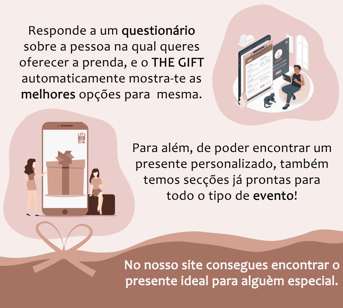 Não percas mais tempo! Arranja o presente ideal, super rápido! 

Só tens de responder a um questionário sobre a pessoa e voilá 🥳
#thegift #giftideas #gifts #presente
#prenda #christmasgifts #natal #presentesparanamorado #presentesdenatal
#prendaspersonalizadas
#presentecriativo