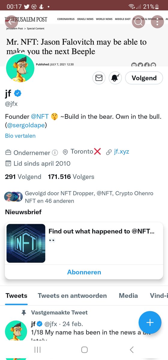 BestWebsNL's tweet photo. @jfx https://t.co/3FKwD1ztcJ

Check Spring Swans NFT out On @OpenSea 

0.03 ETH 🦢 https://t.co/iiX6YSAa5y