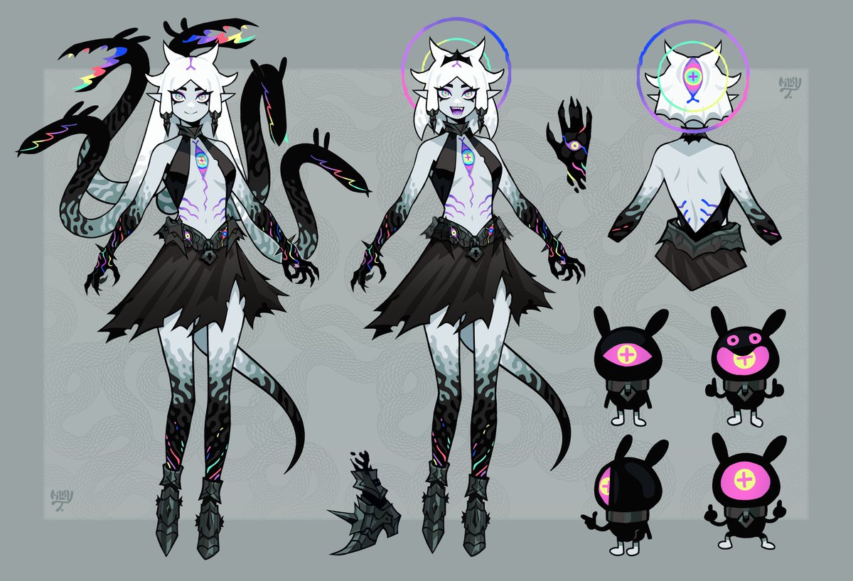 LoLotusVT's tweet photo. Hi! I'm Lotus🖤
you can call me Lolo 💜

I am a secret dungeon boss 
the little fella in the corner is chat😒

Redesign in progress - see you in 2023 🖤 https://t.co/z9LRwnxXWS