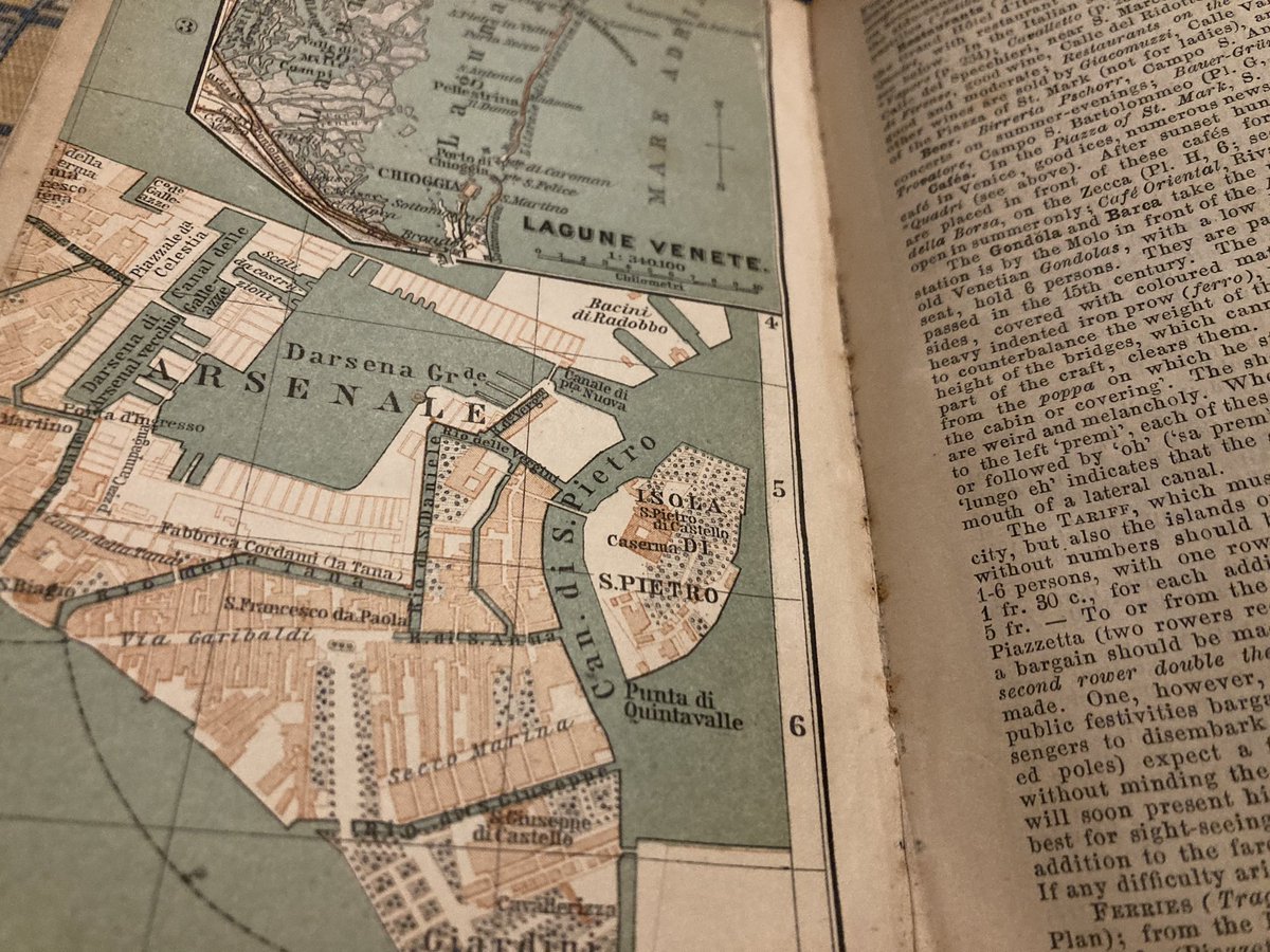 GrandTouristUK's tweet photo. Baedekers 1895 has this to say (visually) about #Arsenale #Baedekers #1895 complicated but fascinating insight into 19th century travellers! #grandtourist #educatedtraveller #venice #baedeker https://t.co/jMe4UrIdzk