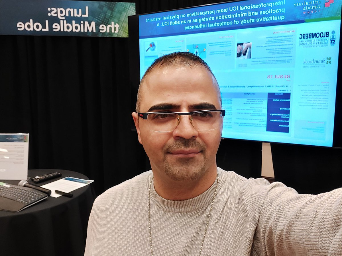 Appreciate the opportunity to present our study exploring interprofessional ICU team perspectives on physical restraint practices in an adult ICU <a href="/CCCForum/">CCCF</a> #CCCF2022

Big thanks to study participants &amp; to my great professors <a href="/LindaJUoT/">Linda Johnston</a> <a href="/craig_dale1/">Craig Dale</a>  <a href="/ProfLouiseR/">ProfLouiseR</a> <a href="/geetamehta0/">Dr Geeta Mehta 🇨🇦</a>