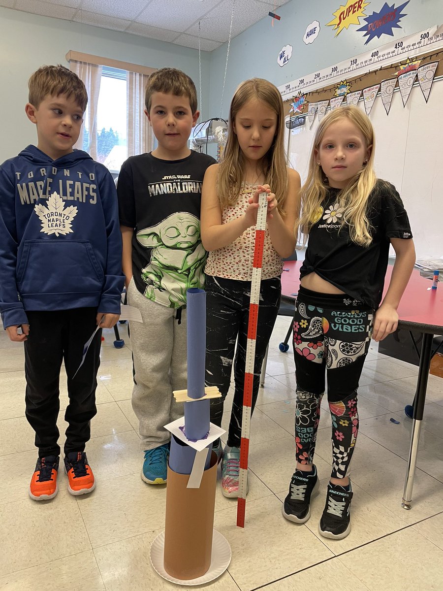 MrsPinsent's tweet photo. As part of our structures and materials unit in #Science3, students attempted to build the tallest freestanding structure with given basic materials. Results were recorded, and were going to do it again at the end of the unit. @Woodland_ElemNL https://t.co/TpzwDdefeN