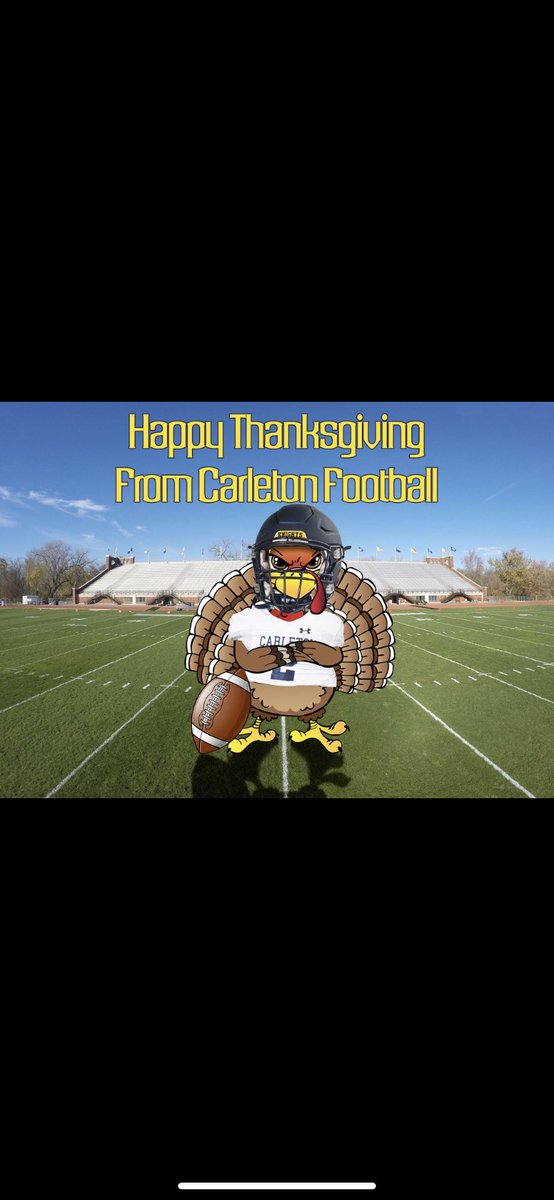 Had a great Thanksgiving with the family! Hope you guys did too! Thank for the love <a href="/CarletonFB/">Carleton Football</a>