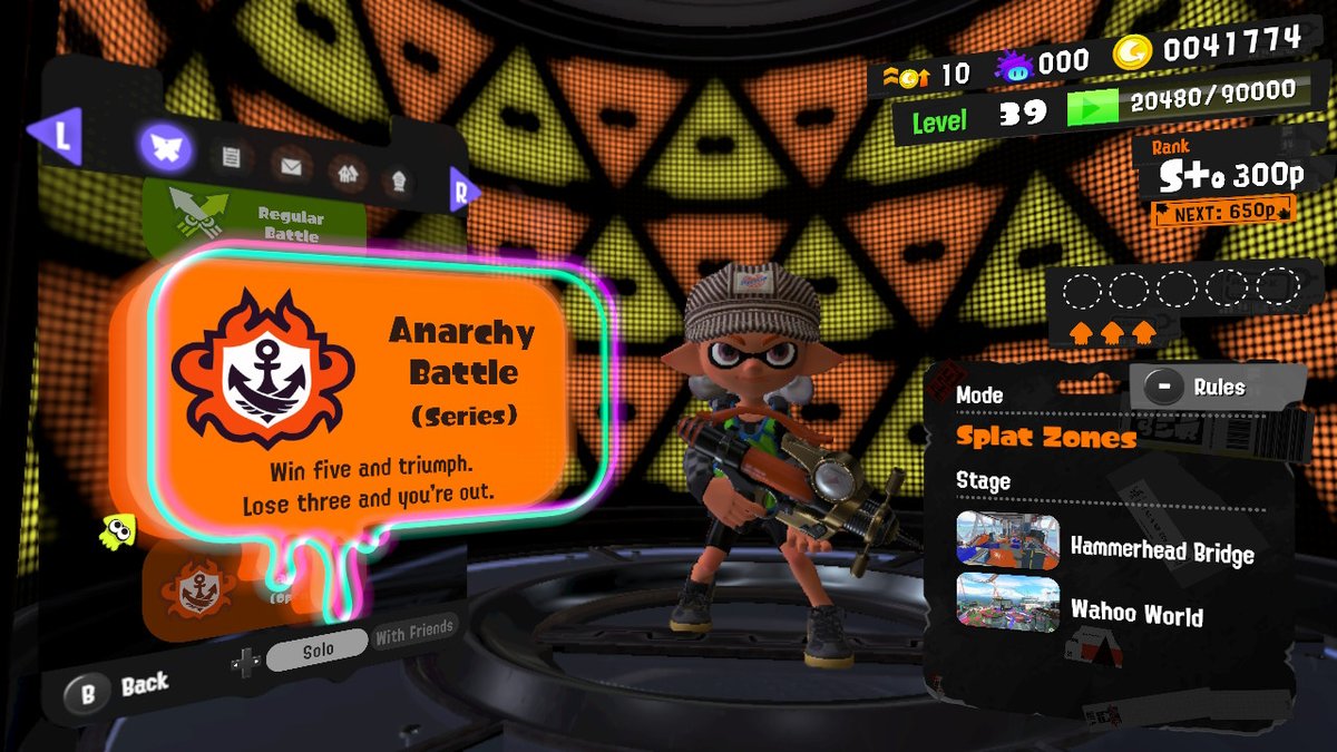 TheChrisCrafter's tweet photo. Finally S+0. I am good at the video game. #Splatoon3 https://t.co/JblEhLqeUB