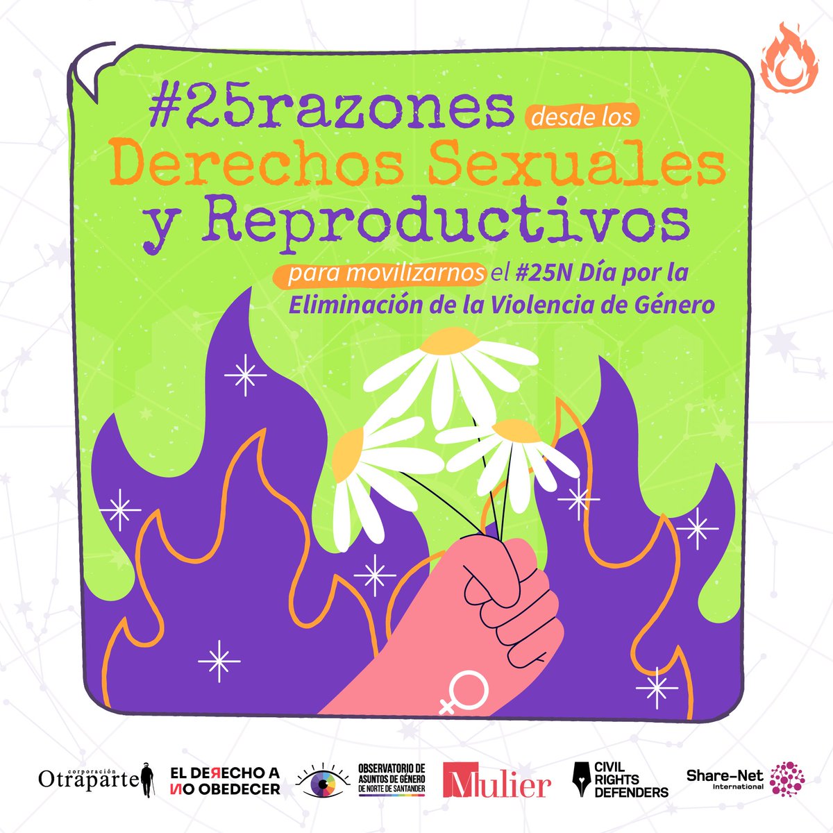 MulierVenezuela's tweet photo. #25razones | 16. el #25n protestamos por la manipulación de la información relacionada a #saludsexual en espacios educativos que busca censurar o instruir en función a sus creencias religiosas, exponiendo a las juventudes a conductas de riesgo ⚠️ @proyectomujeres https://t.co/sqqTiXaPWf