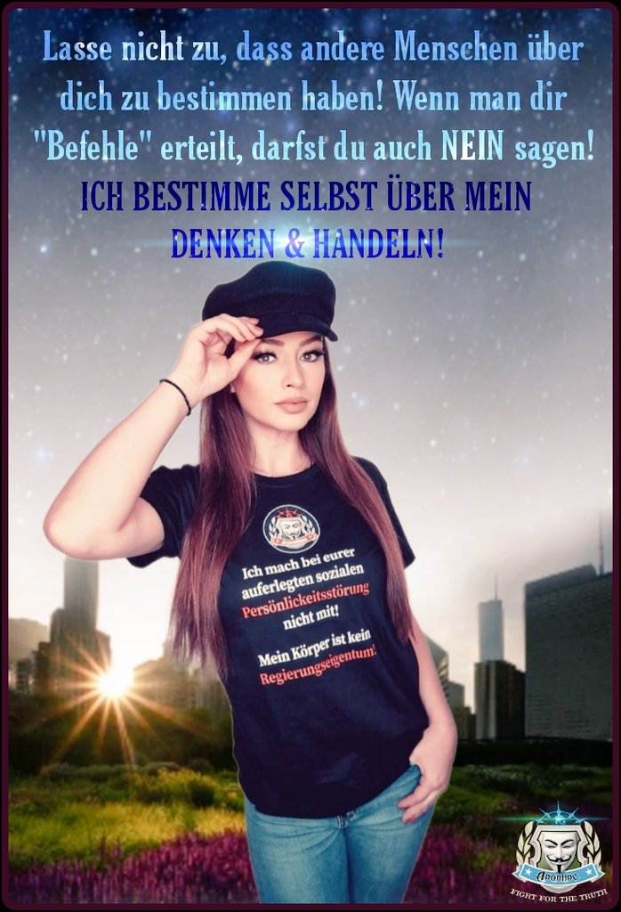 DaDarktribe's tweet photo. 🙏🏼 Ich bestimme selbst über mein DENKEN und HANDELN 🙏🏼

#fashion #darktribe #model #bewusstsein #spirit #eigenverantwortung #wahrheit #wurzeln #liebe #kollektiv #familie #werte https://t.co/oZbVLMOMce